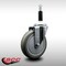 Service Caster 5'' SS Gray Poly Wheel Swivel 7/8'' Expanding Stem Caster SCC-SSEX20S514-PPUB-78 - alternate 4